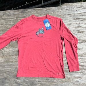 ‘Life Is Good’ Motorcycle shirt